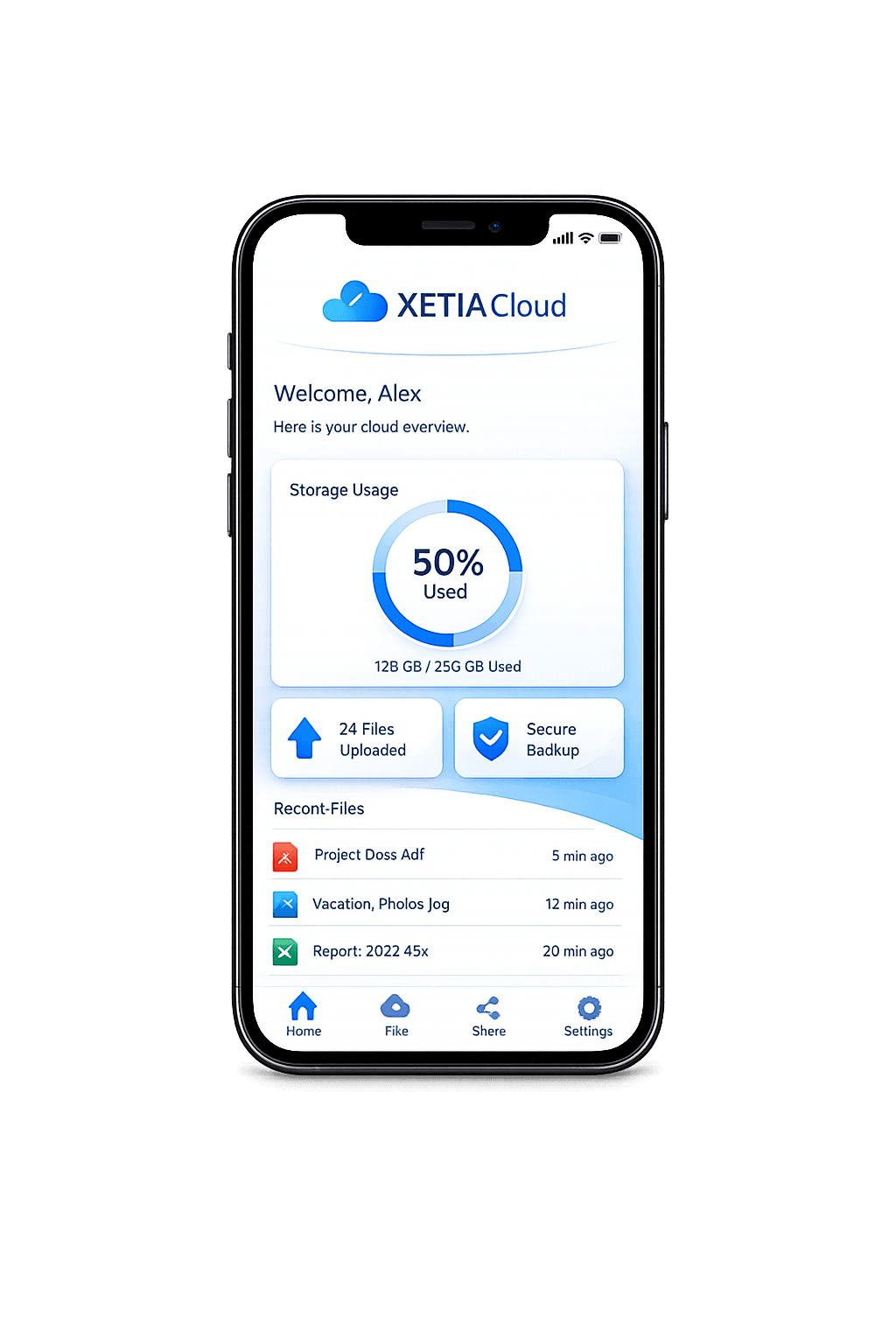 XETIA website and mobile showcase